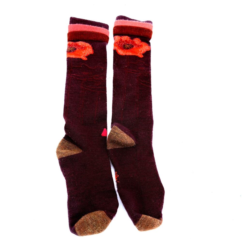 Smartwool Women's Purple Flower Socks Size Small